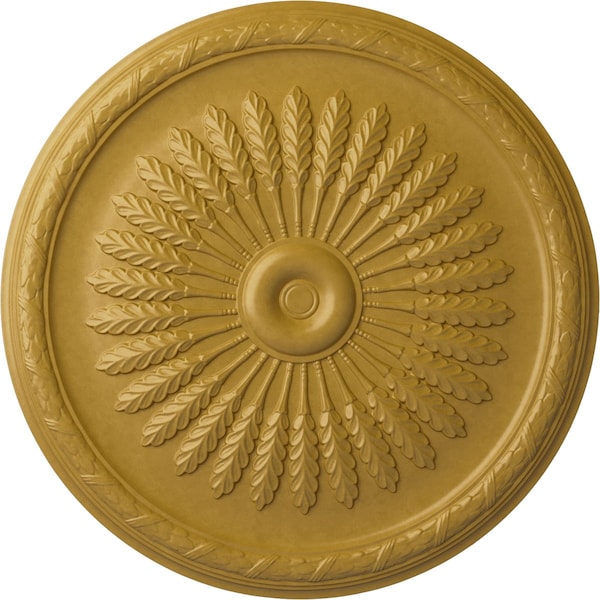 Ekena Millwork Juniper Ceiling Medallion (Fits Canopies up to 7"), Hand-Painted Iridescent Gold, 36"OD x 1 1/2"P CM36JUIGS - main